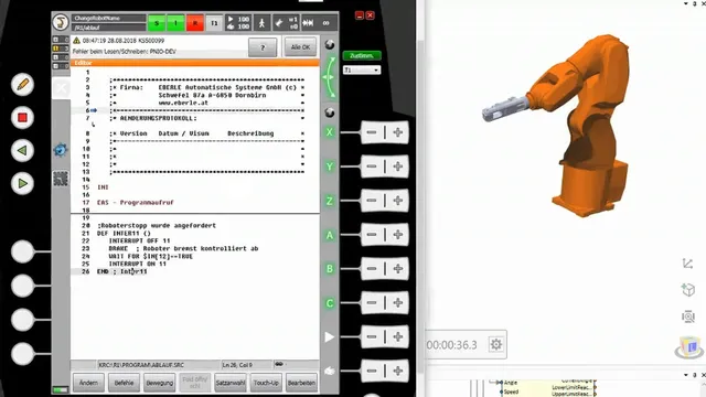 Using KUKA.OfficeLite to Control a Robot in the Simulation Software twin