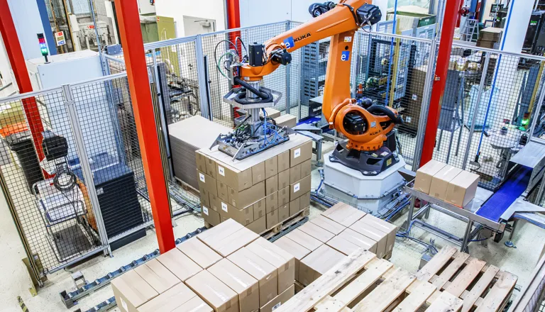 Palletising Robot at Rupp Food: Automation with twin